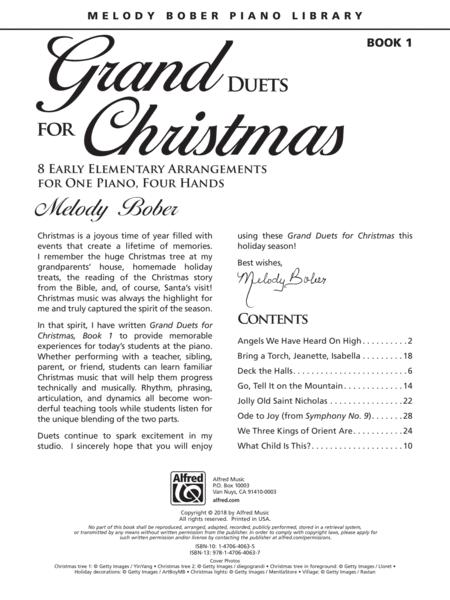 Grand Duets for Christmas Book 1 - Piano Duet Alfred 47297