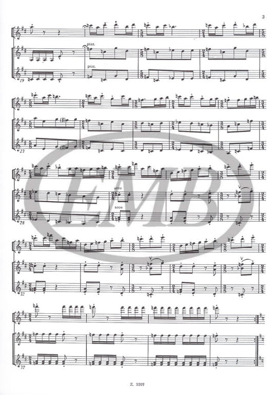 Farkas - Serenade - Flute/2 Violin Trio Score/Parts EMB Z5207