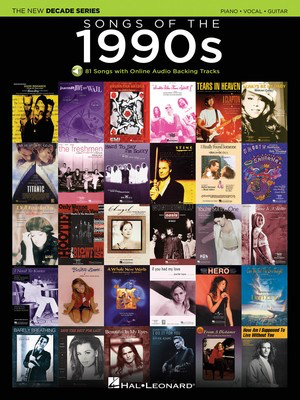 Songs of the 1990s Decade Series Play-Along - Piano/Vocal/Guitar/Audio Access Online PVG Hal Leonard 137601