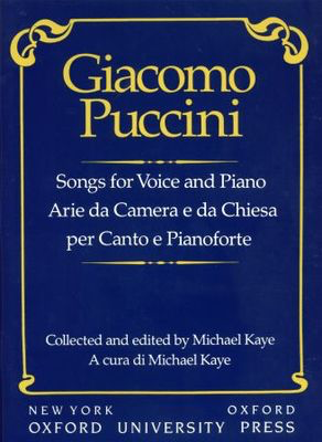 Songs for voice and piano - Giacomo Puccini - Classical Vocal Oxford University Press Vocal Selections