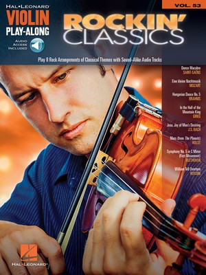 Rockin' Classics - Violin Play-Along Volume 53 - Violin Hal Leonard Sftcvr/Online Audio