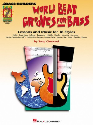 World Beat Grooves for Bass - Bass Guitar Tony Cimorosi Hal Leonard Bass TAB /CD