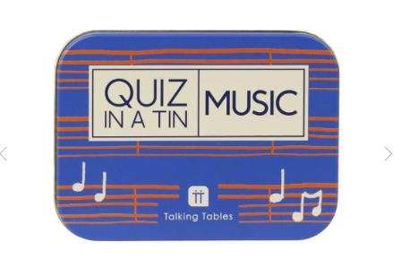 Quiz in a Tin Music Trivia Card Game