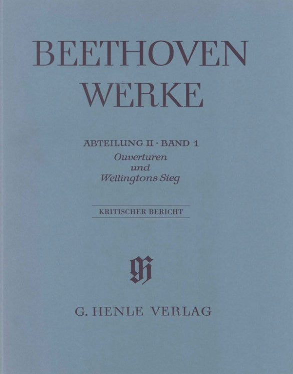 Beethoven - Overtures & Wellingtons Victory - Full Score Henle HN4043