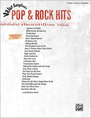 Pop & Rock Hits - Value Songbooks Series - Various - Alfred Music Piano, Vocal & Guitar