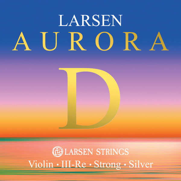 Larsen Aurora Violin D String Silver 4/4 Size Strong