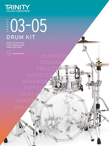 Trinity Drum Kit 2020-23 Grades 3-5 - Drum Kit Trinity College  TCL019080