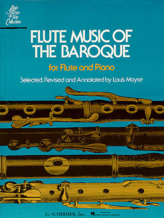 Flute Music of the Baroque - Flute/Piano Accompaniment edited by Moyse Schirmer 50330330