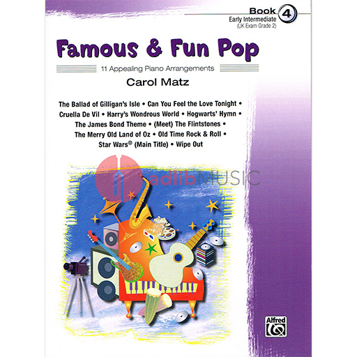 Famous & Fun Pop Book 4 - Easy Piano by Matz Alfred 25976