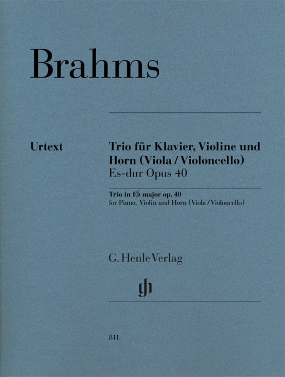 Brahms - Trio EbMaj Op40 - Piano/Violin/Horn (or Viola or Cello) Henle HN811