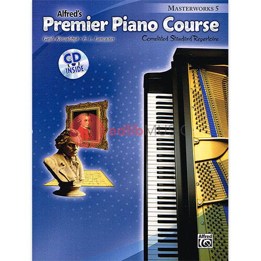 Premier Piano Course Masterworks 5 Bk/CD - Various - Alfred Music