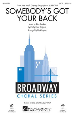 Somebody's Got Your Back - from Aladdin - Original Broadway Musical - Alan Menken|Chad Beguelin - 2-Part Mark Brymer Hal Leonard Octavo