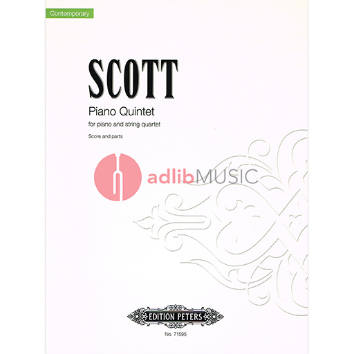 QUINTET FOR PNO & STRINGS [SCORE & PARTS] - SCOTT - QUINTETS MIXED - MAECENAS