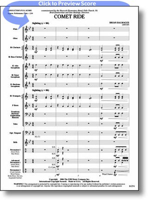 Comet Ride - Brian Balmages - FJH Music Company Score/Parts