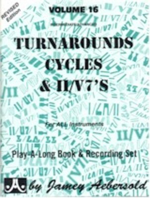 Turnarounds, Cycles & II/V7s - Volume 16 - Jazz Play-A-Long for All Musicians - Jamey Aebersold - All Instruments Jamey Aebersold Jazz Lead Sheet /CD