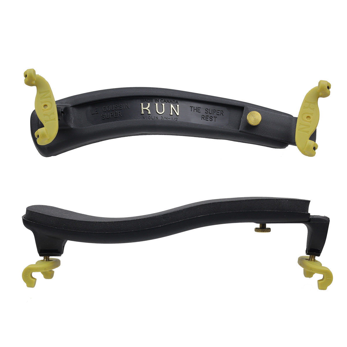 Kun Super Violin Shoulder Rest 3/4-1/2