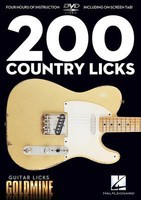 200 Country Licks - Guitar Licks Goldmine - Guitar Various Hal Leonard Guitar TAB DVD