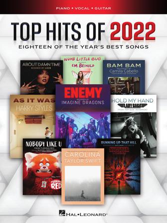 Top Hits of 2022 - Piano/Vocal/Guitar PVG Hal Leonard 1100303