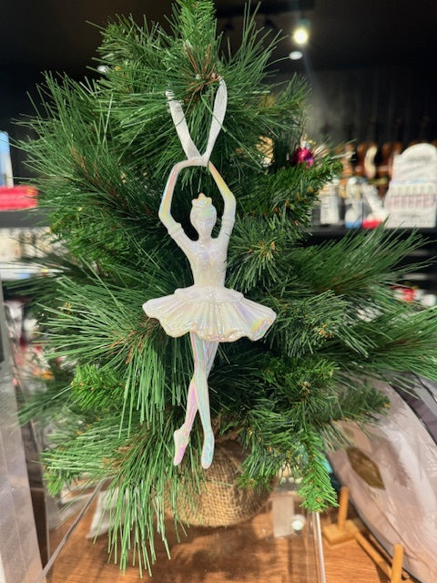 Christmas Decoration Glistening Ballerina with Arms Raised