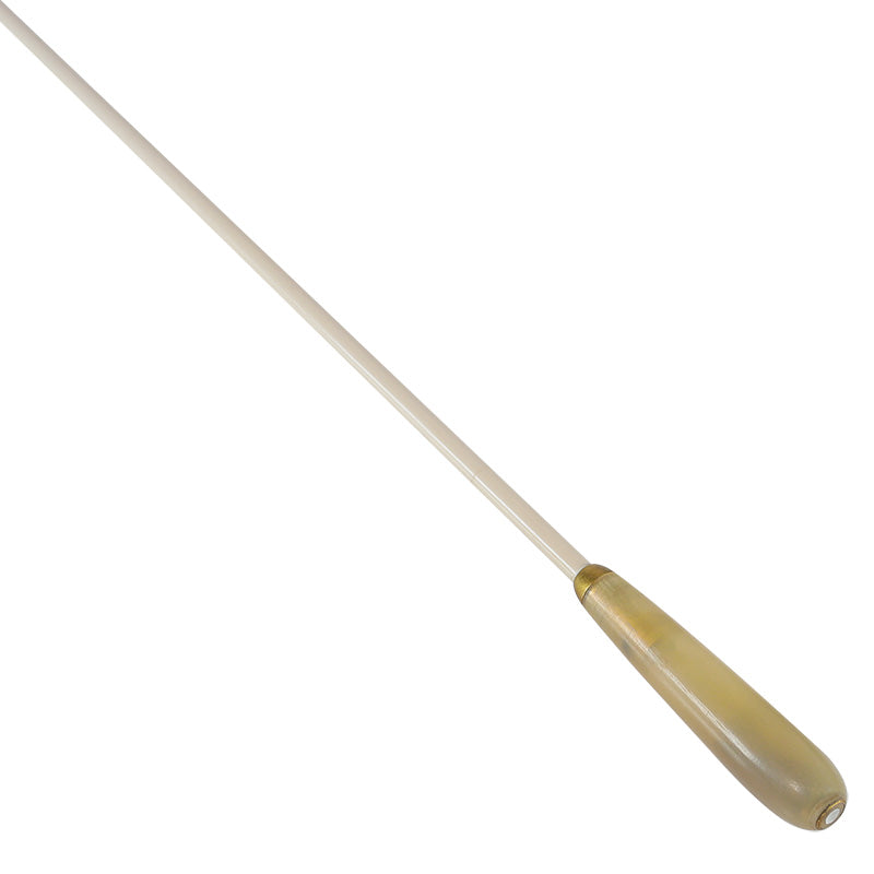 Conductors Baton - Takt 13" Carbon Fibre Stick with Small Horn Handle, Parisian Eye and Brass Ferrule