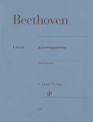 Piano Quartets Complete - Ludwig van Beethoven - Piano|Viola|Cello|Violin G. Henle Verlag Piano Quartet Parts