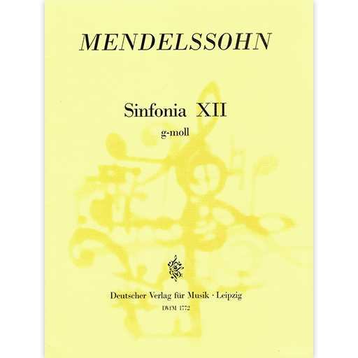 Mendelssohn - Symphony #12 - String Orchestra Score/Parts DVFM DV2272