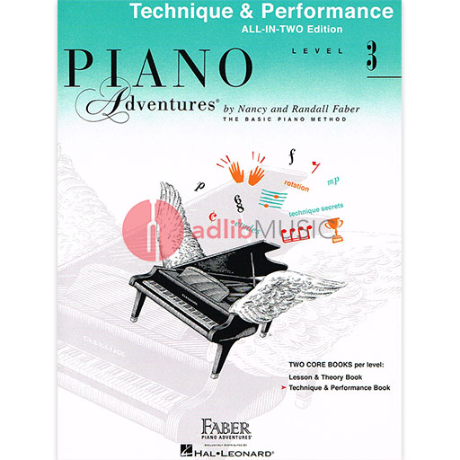 Piano Adventures All-In-Two Level 3 - Piano Technique & Performance Book by Faber/Faber Hal Leonard 148146