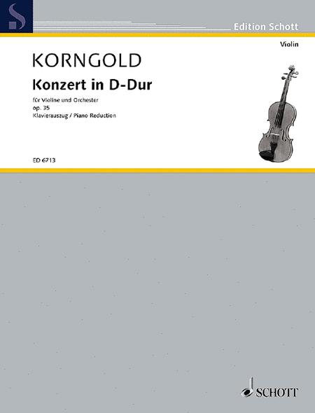 Korngold - Concerto in Dmaj Op35 - Violin/Piano Accompaniment Schott ED6713