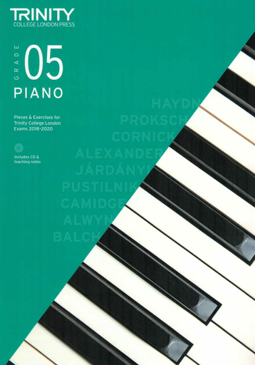 Trinity Piano Exam Pieces 2018-20 Grade 5 - Piano/CD Trinity TCL016720