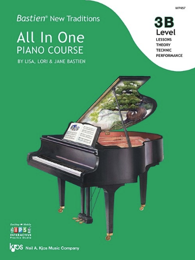 Bastien New Traditions All-In-One Piano Couse Level 3B - Piano by Bastien Kjos WP457