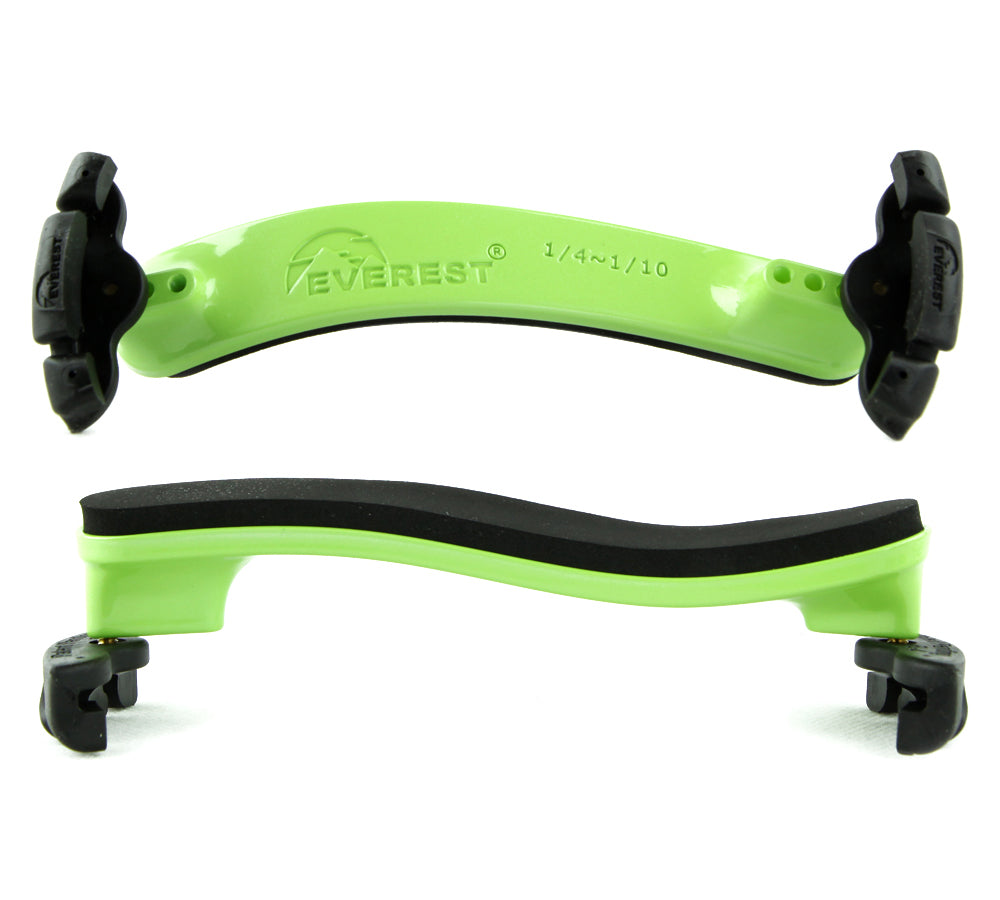 Everest Spring Collection Violin Shoulder Rest Neon Green 1/4-1/10