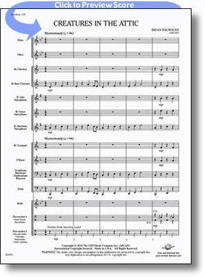 Creatures in the Attic - Brian Balmages - FJH Music Company Score/Parts