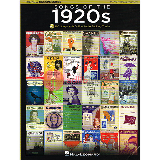 Songs of the 1920s - Decade Series Play-Along - Piano/Vocal/Guitar/Audio Access Online PVG Hal Leonard 137576