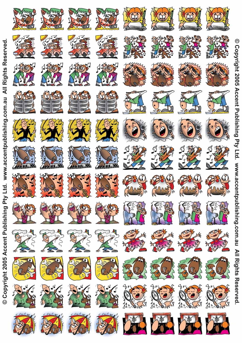 Primary Character Stickers for Encore on Keys