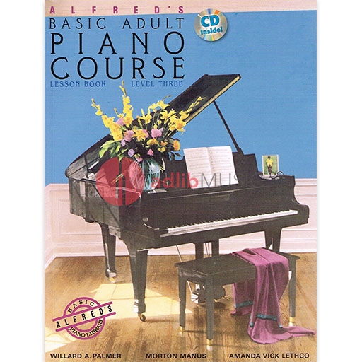 Alfred's Basic Piano Library Adult Lesson Book 3 - Piano/CD by Palmer/Manus/Lethco Alfred 34928