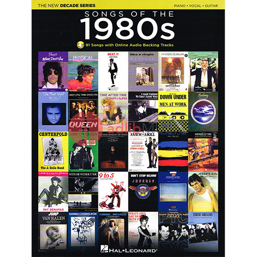 Songs of the 1980s - Decade Series Play-Along - Piano/Vocal/Guitar/Audio Access Online PVG Hal Leonard 137600