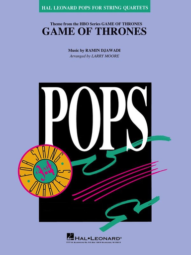 Game of Thrones - String Quartet Score/Parts arranged by Moore Hal Leonard 4492214