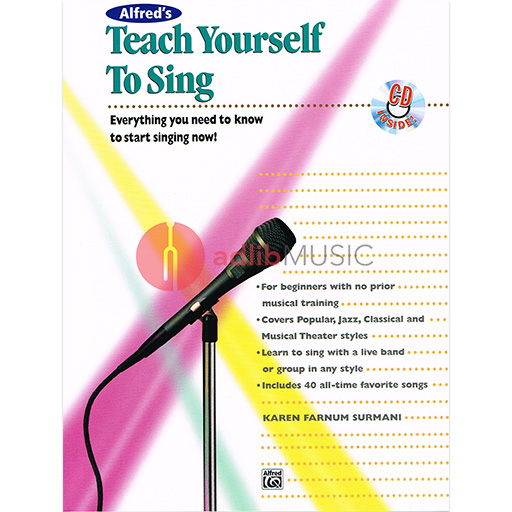 TEACH YOURSELF TO SING BK/ECD - SURMANI KAREN - Alfred Music - Out Of Print