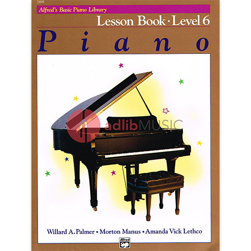 Alfred's Basic Piano Library Lesson Book 6 - Piano by Lethco/Manus/Palmer Alfred 2498