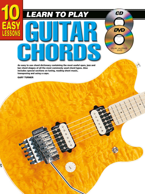 10 Easy Lessons LTP Guitar Chords Bk/CD/DVD