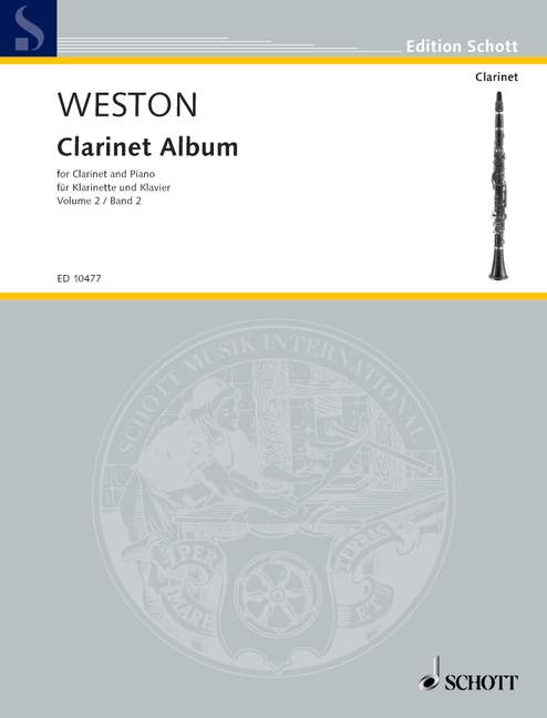 Second Clarinet Album - Clarinet by Weston Schott ED10477