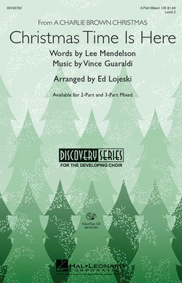 Christmas Time Is Here - Lee Mendelson|Vince Guaraldi - Ed Lojeski Hal Leonard VoiceTrax CD CD