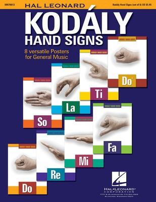 Hal Leonard Kodíçly Hand Signs - 8 Versatile Posters for General Music - Hal Leonard Poster