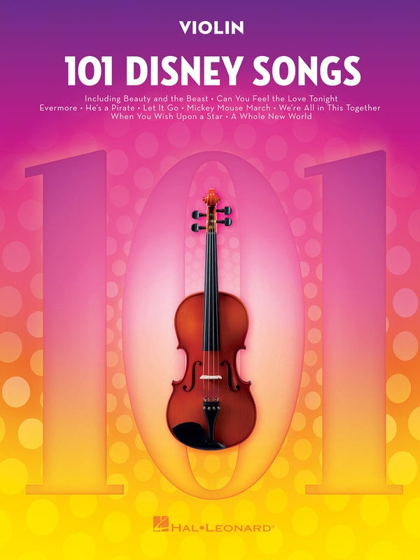 101 Disney Songs - Violin Solo - Hal Leonard 244121