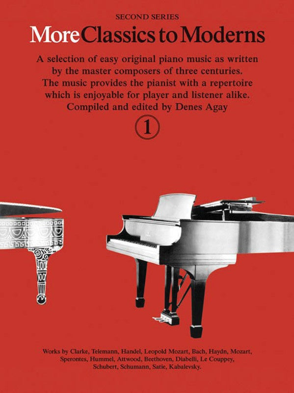 More Classics to Moderns Volume 1 - Piano Solo edited by Agay Yorktown YK20121