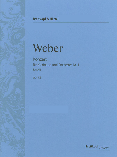 Weber - Concerto #1 in Fmin Op73 - Clarinet/Piano Accopaniment Breitkopf & Hartel EB1540