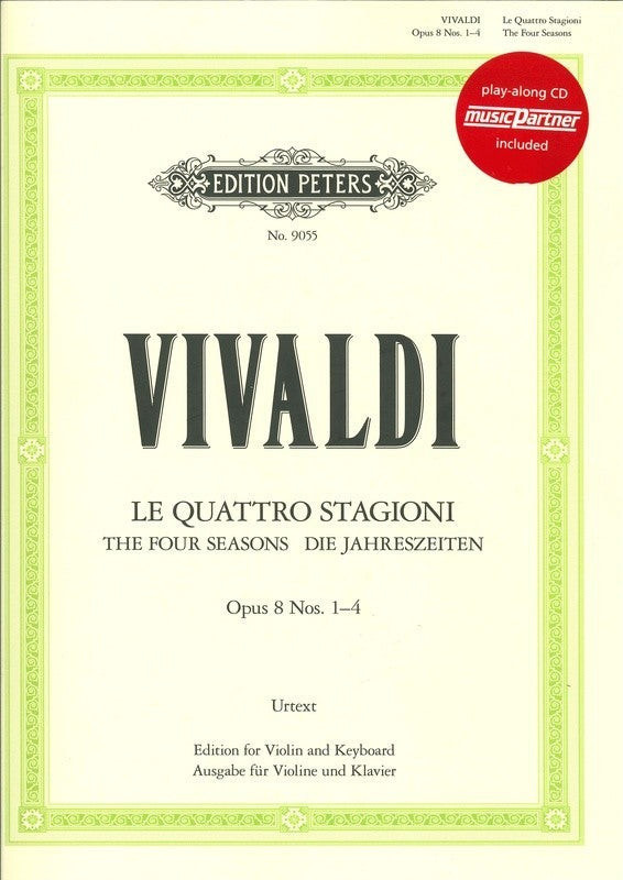 Vivaldi - The Four Seasons Op8/1-4 (Complete) - Violin/Piano Accompaniment/CD Peters Q9055