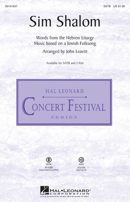 Sim Shalom - SATB John Leavitt Hal Leonard Octavo