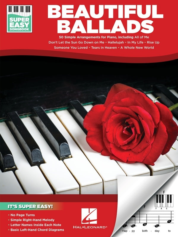 Beautiful Ballads - Super Easy Songbook - Super Easy Piano Songbook Hal Leonard 385162