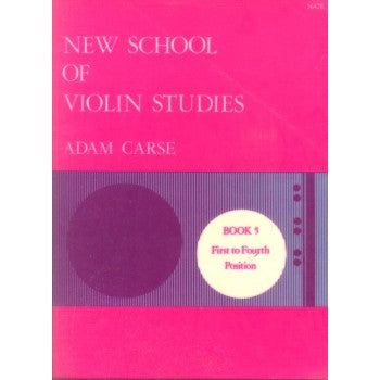 Carse - New School of Violin Studies Book 5 - Violin Stainer & Bell 5642E